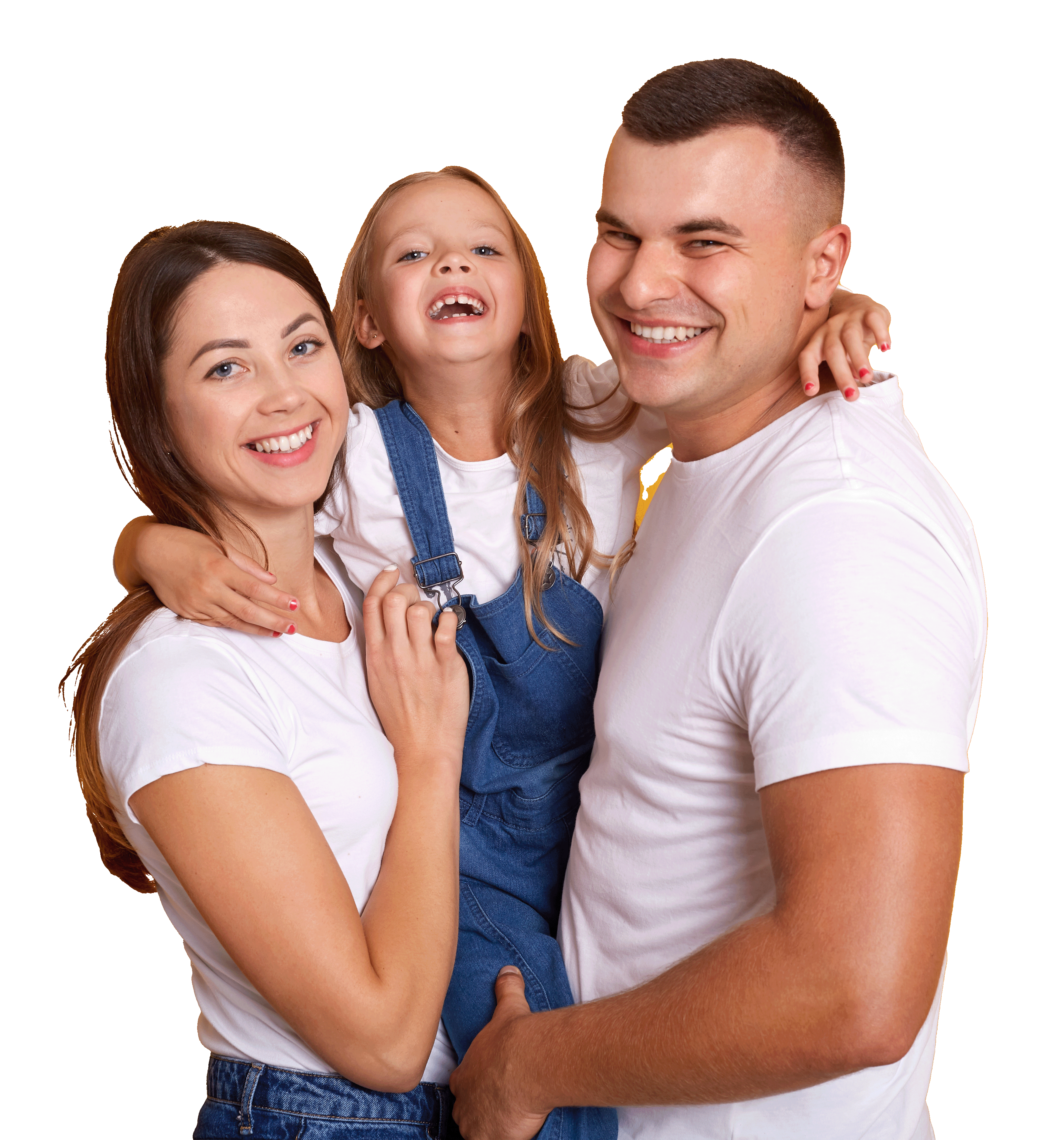 Parents and daughter