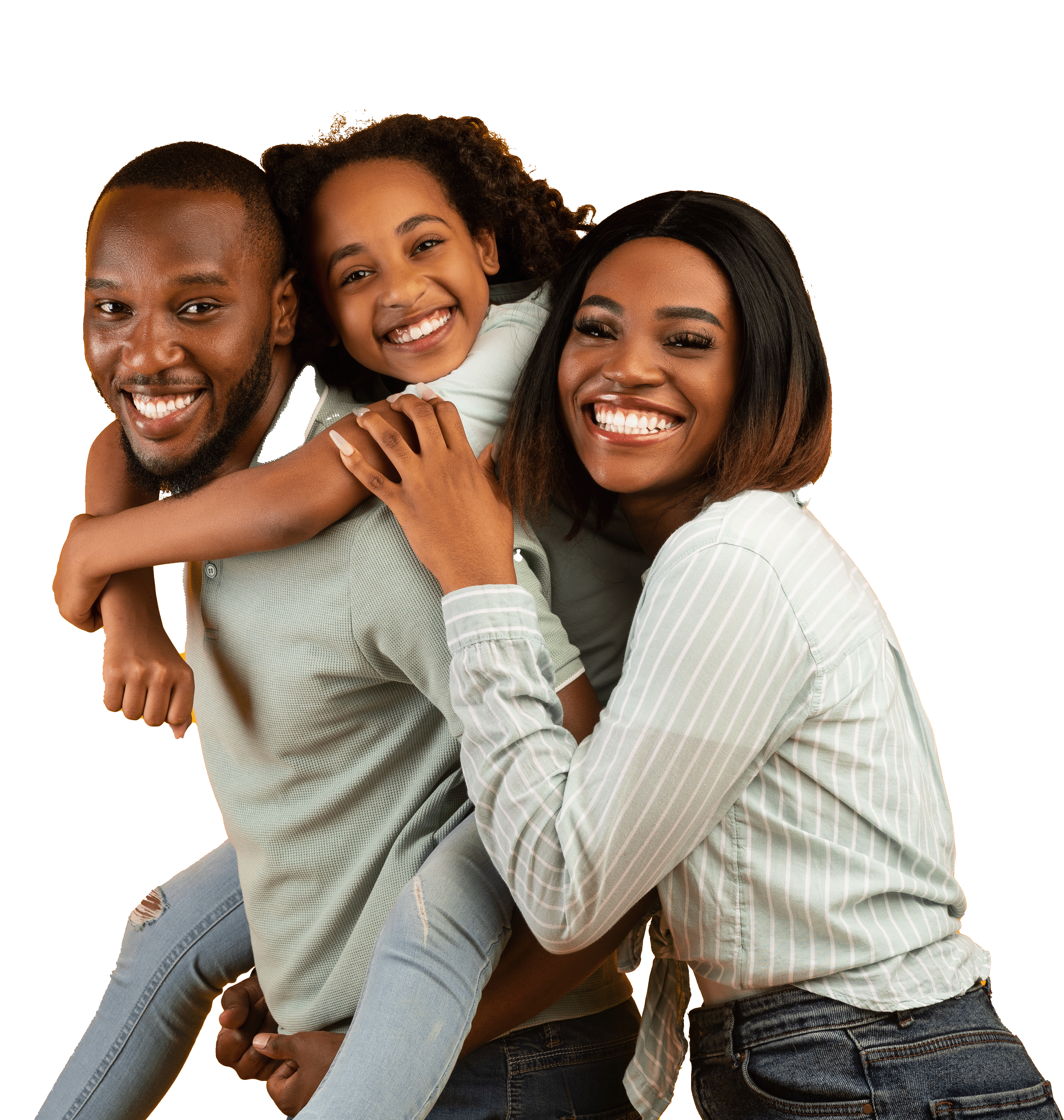 Parents and daughter